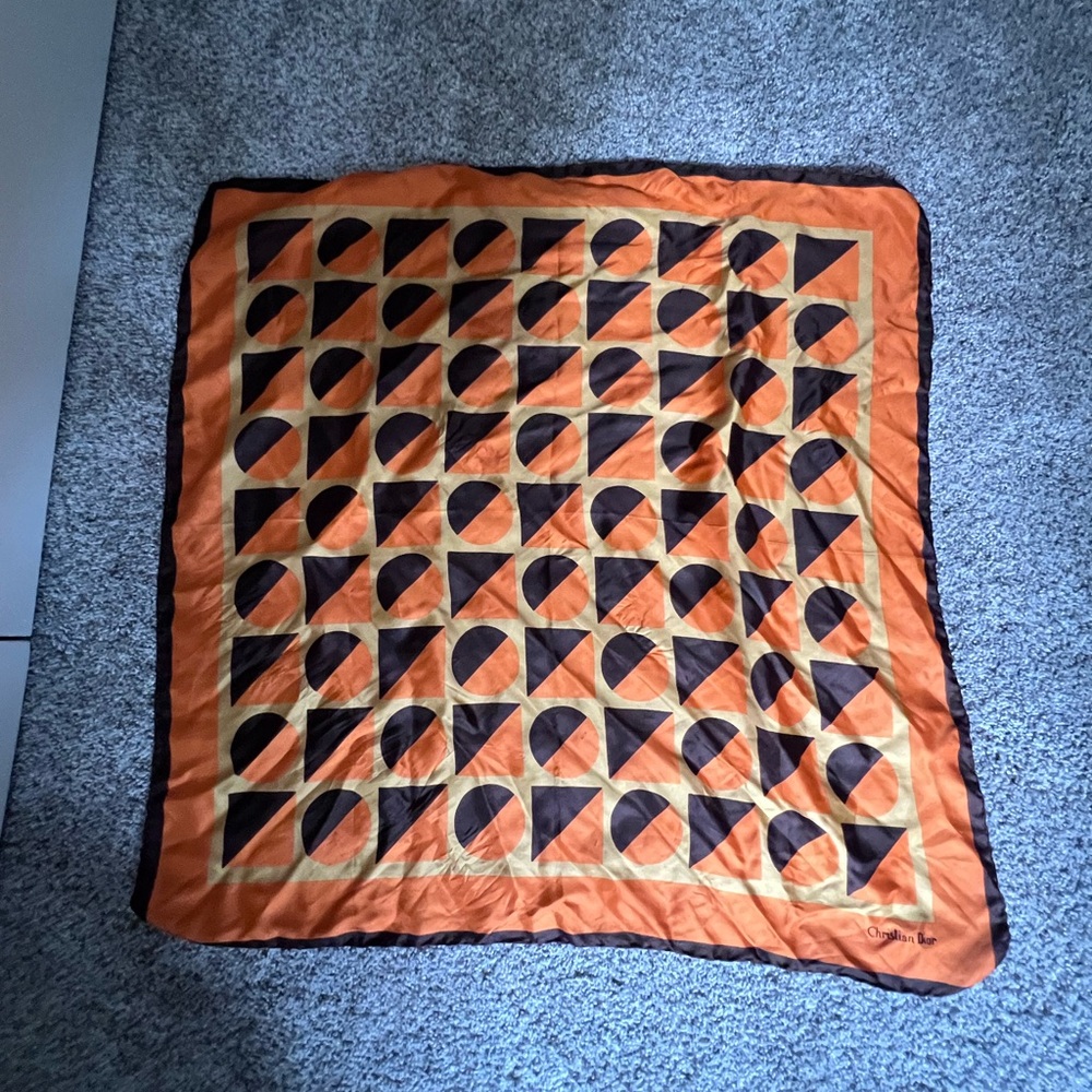 Vintage Christian Dior Silk Scarf